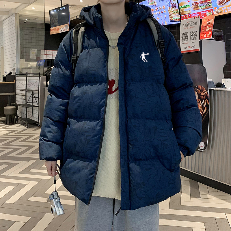 冬季新加厚痞帅港风高级范学生迷彩连帽棉袄外套男-第3张图片-提都小院