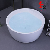 Xin Hong Huiworkers Round bath Acrylic Independent Style Hotel Folk Double insulation light and luxurious household bath white