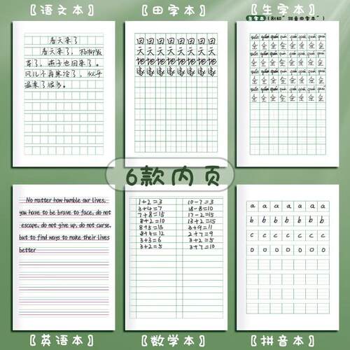 幼儿园拼音生字全国标准统一作业本小学生专用一年级田字格本子 - 图1