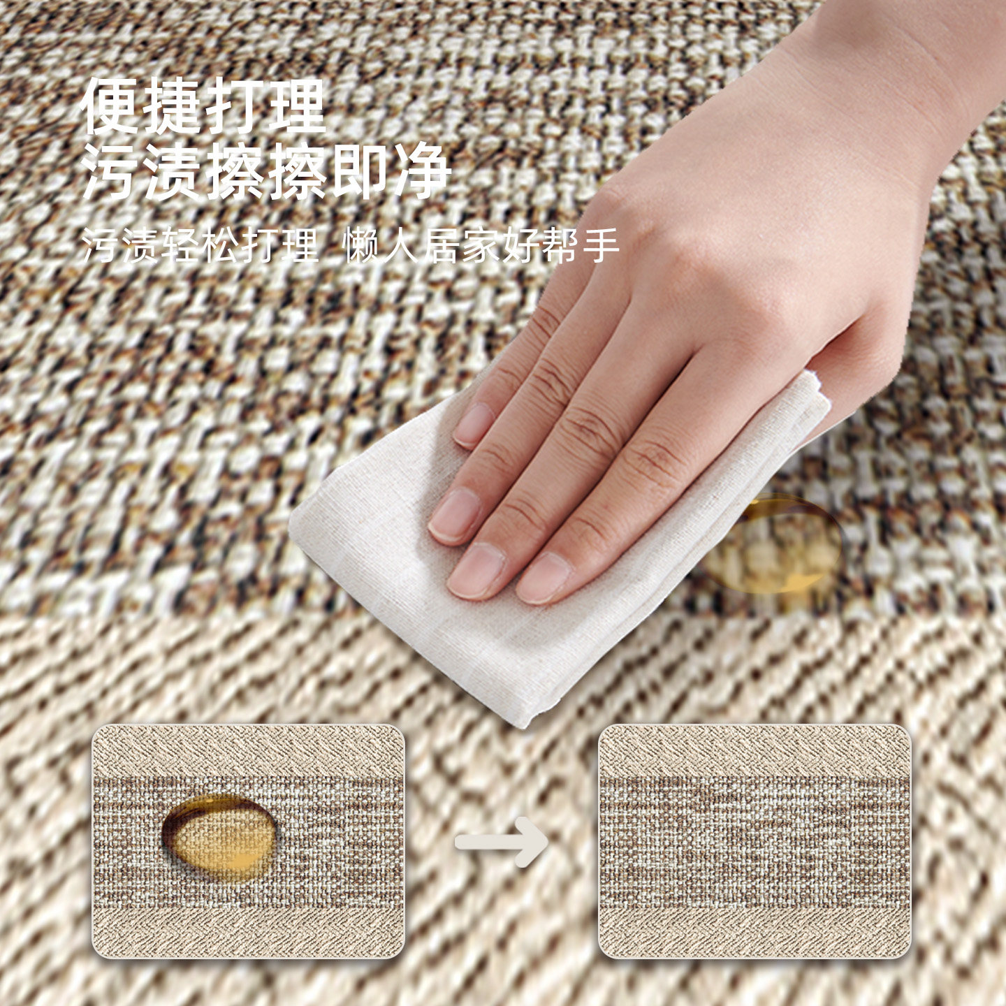 High-end L-shaped kitchen floor mats, non-slip and maintenance-free floor mats