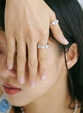 LUCA复古金属风小众设计个性轻奢潮百搭戒指女款不规则高级感指环