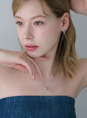 LUCA复古金属风双环项链高级感潮流简约款百搭锁骨链ins小众配饰