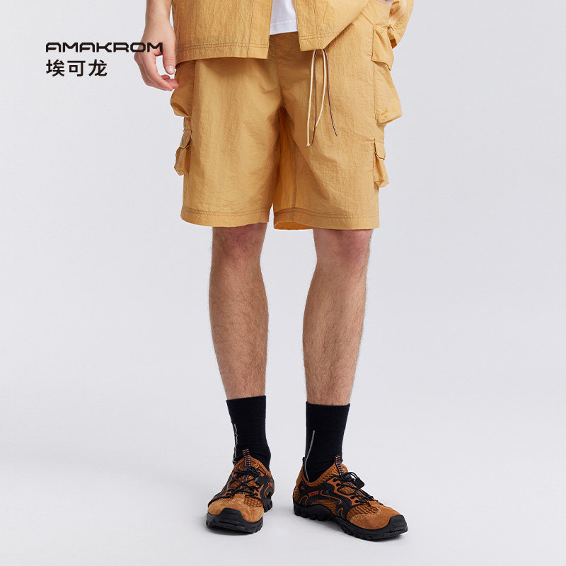 AMAKROM埃可龙 户外山系多口袋设计感轻薄舒适透气短裤休闲机能裤,淘宝优惠券,粉丝福利购,淘宝优惠卷