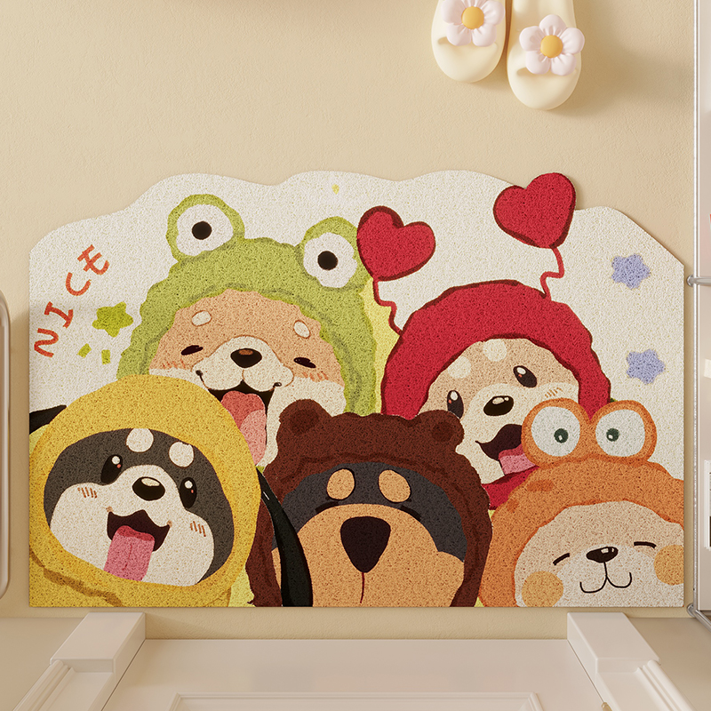 入户门丝圈地垫卡通门垫家用玄关门口耐脏免洗地毯可裁剪免洗脚垫,淘宝优惠券,粉丝福利购,淘宝优惠卷