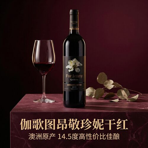 实惠口粮酒澳洲原装进口伽歌图昂敬珍妮干红葡萄酒整箱六支14.5度 - 图1