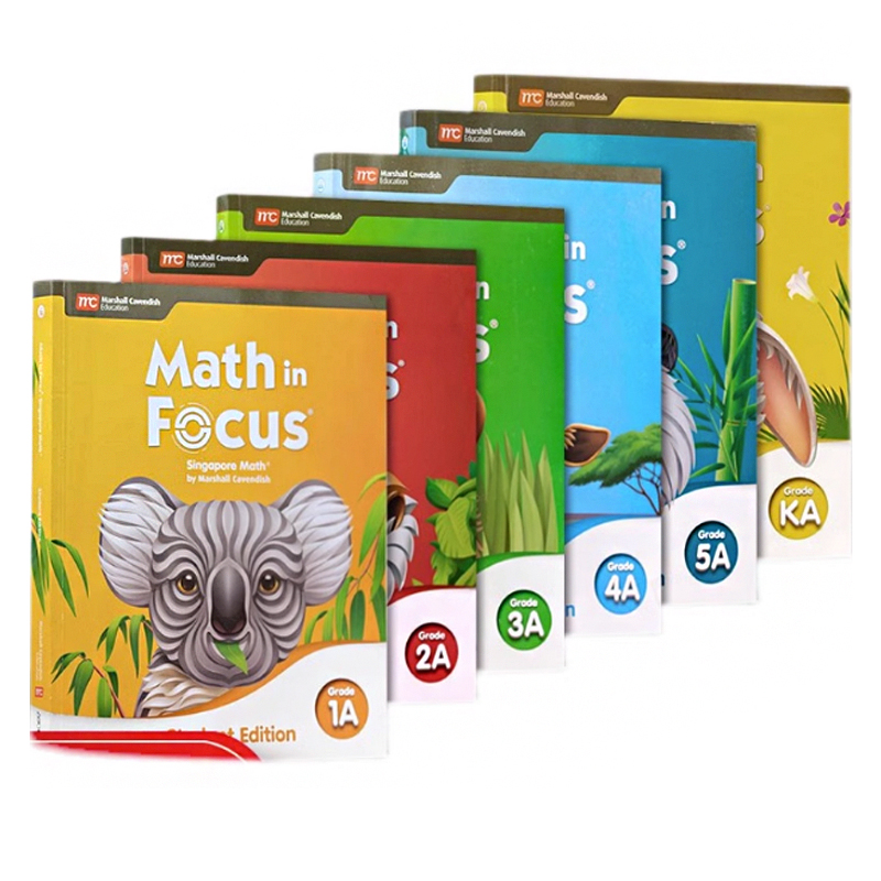 原版进口新加坡小学数学教材Math in Focus Singapore Grade KAKB 1A1B 2A2B 3A3B 4A4B 5A5B学生用书作业本MC出版社 数学专项英语 - 图3