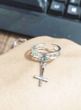 惊封周边倒十字架戒指首饰我在惊悚游戏中封神小说博库同款衍生