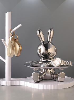 圣优顿陶瓷钥匙收纳轻奢现代摆件