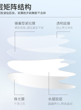 韩伦美羽微晶法令纹贴额头贴片紧致眼膜淡化细纹颈膜凝胶面膜厂家