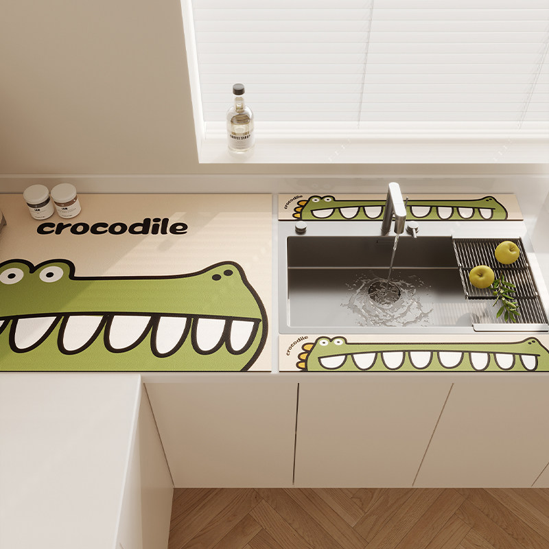 厨房硅藻泥浴室卫生间沥水垫吸水挡水条长条窄边水龙头垫台面杯垫,淘宝优惠券,粉丝福利购,淘宝优惠卷