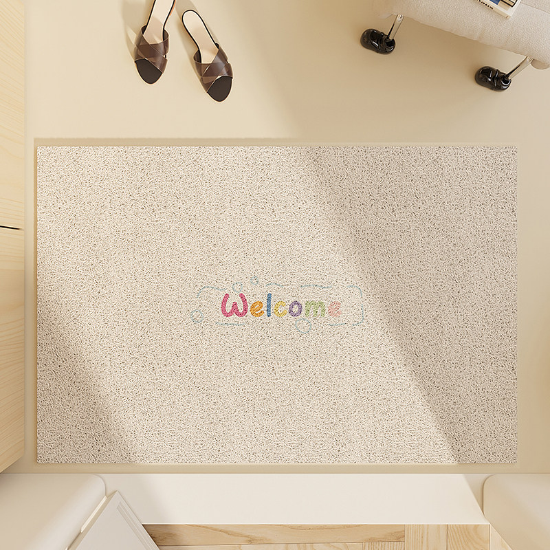 丝圈入户门地垫玄关大门口进门脚垫子防滑除尘耐脏耐磨奶油风地毯,淘宝优惠券,粉丝福利购,淘宝优惠卷