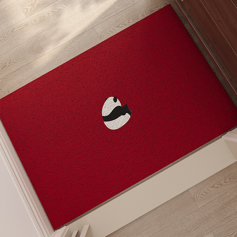 PVC丝圈入户门地垫玄关大门口红色进门脚垫防滑耐脏耐磨除尘门毯,淘宝优惠券,粉丝福利购,淘宝优惠卷