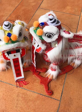 手提线狮王子中国风走秀木偶