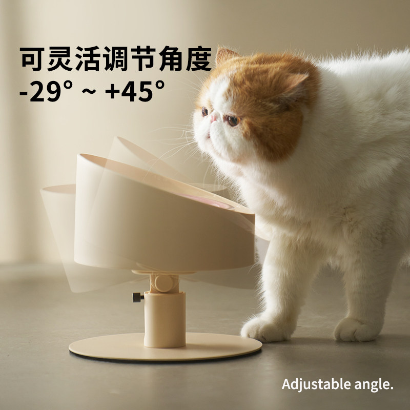 麻薯陶瓷猫碗高脚护颈宠物可调节猫咪喝水喂粮碗狗狗碗食盆大口径,淘宝优惠券,粉丝福利购,淘宝优惠卷