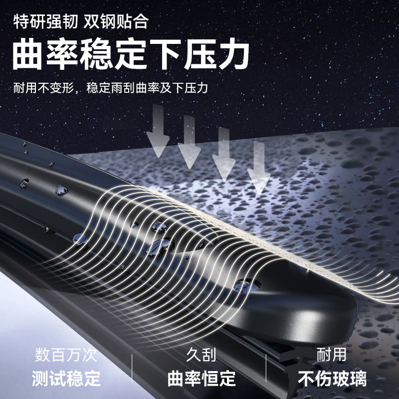 【吉利专用】科净威雨刮器无骨雨刷静音星瑞/博越/帝豪/缤越/星越 - 图0
