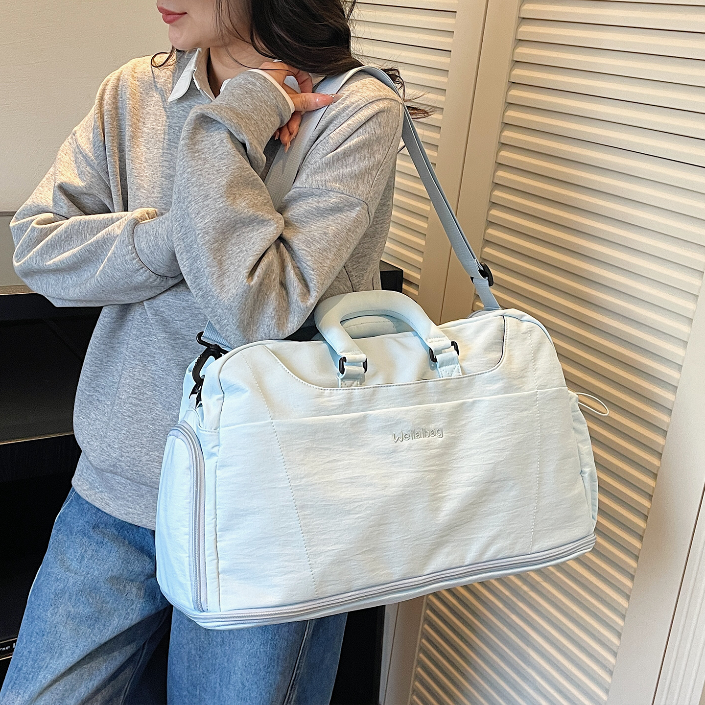 短途旅行包女大容量可拓展行李包袋干湿分离出差包旅游单肩斜挎包,淘宝优惠券,粉丝福利购,淘宝优惠卷