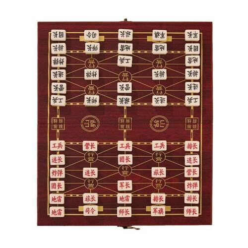 便携式军棋陆战棋大号实心麻将料军旗套装折叠收纳棋盘学生成人 - 图3