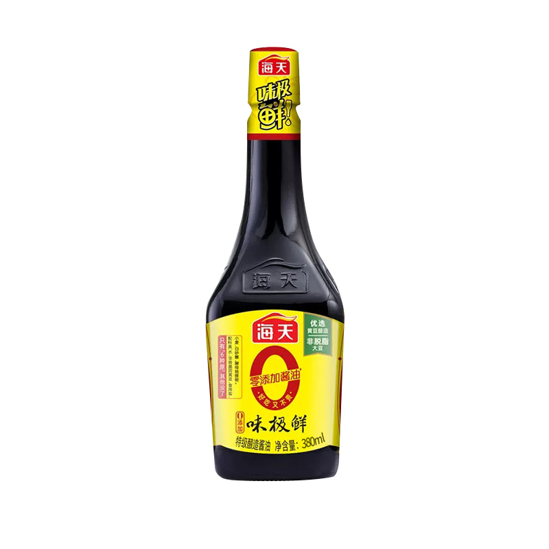 海天味极鲜特级酱油380ml特级酿造蒸鱼豉油凉拌蘸料炒菜调料品