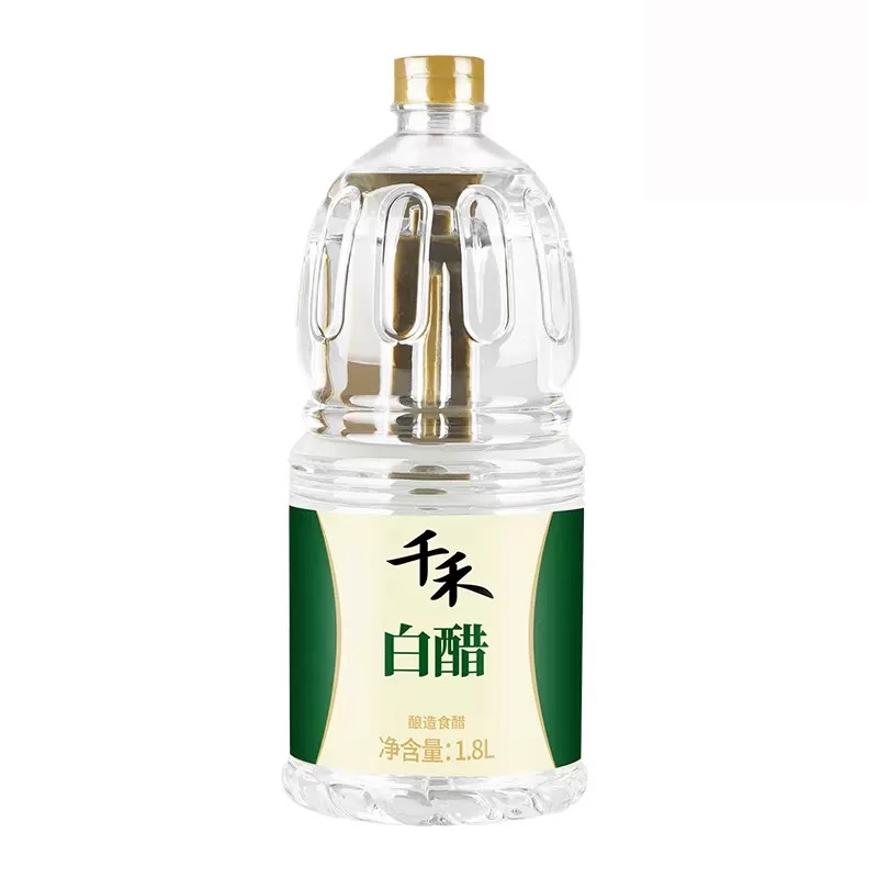 千禾白醋1.8L商用大桶装食用酿造食醋大瓶凉拌凤爪清洁厨房家用醋