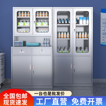 304 Stainless Steel Western Medicine Cabinet Hospital Clinic Sterile Dispensing Cabinet Medical Medicine Lockers Instruments Cabinet Instruments Cabinet