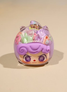 创意梦梦兔火龙果流沙干花摆件