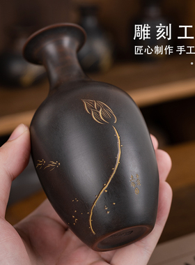 坭兴陶广西钦州纯手工花瓶摆件