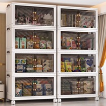 Free-to-install folding containing cabinet Cabinet Home Bedroom Home Bedroom Baby Wardrobe Plastic Children Snacks Toy Lockers