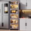 Kitchen narrow gap storage cabinet multifunctional storage rack