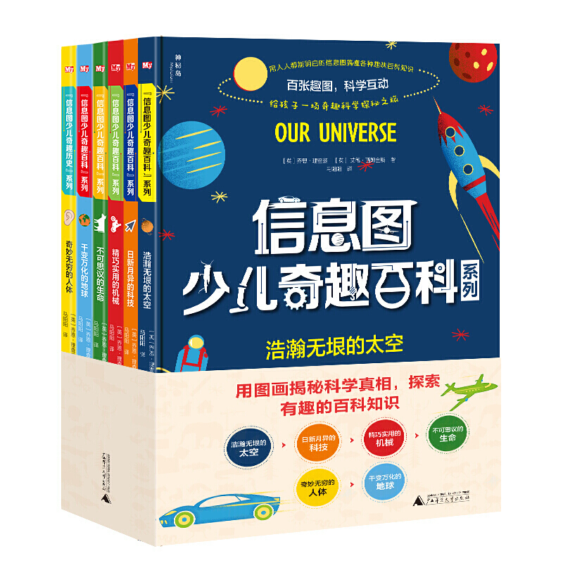 全10册 信息图少儿奇趣百科系列 +信息图少儿奇趣历史系列 【英】乔恩·理查兹  广西师范大学出版社正版 少儿科普百科 - 图3