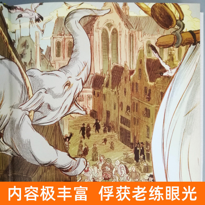 精装247页 伦勃朗 蒂派克斯(法)著图像小说传记画册历史故事绘画名作背景纪实铅笔素描速写漫画彩色人物黑鼠泛滥夜巡 人民美术出版