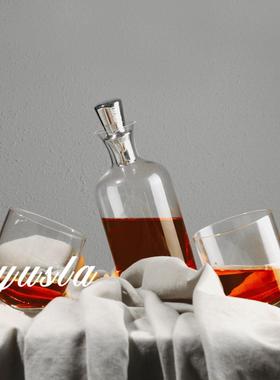 玻璃酒具摆件客厅电视柜售楼处酒柜酒壶酒杯饰品现代简约装饰