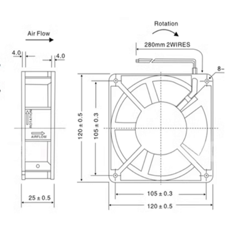 New Delta 12025 12V 1.74A 12CM speed adjustable large air volume boosted chassis fan FFB1212EH