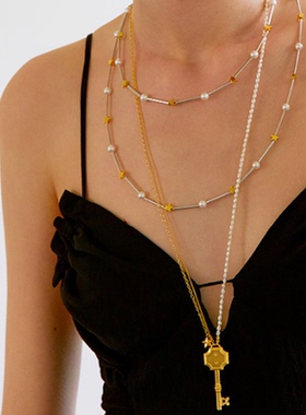 ITONOHANA幸运钥匙项链小众设计