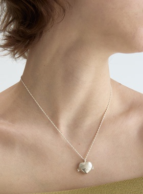 新品2件9折爱心锁骨链