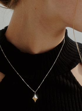 简约时尚新款女士项链925银