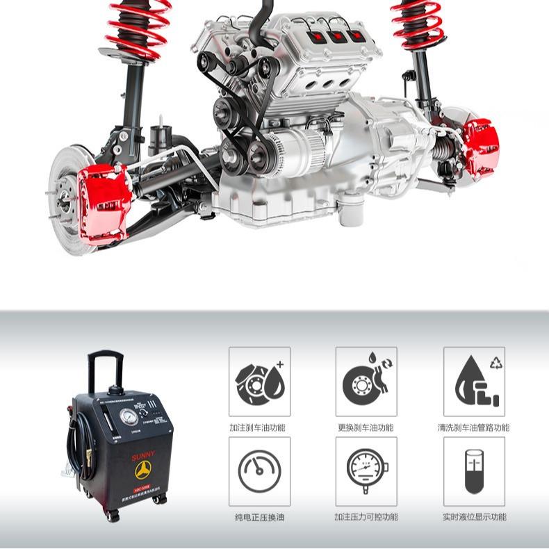 ABC-509B便携式制动系统清洗换油机液压式换油刹车油交换机制动液 - 图2