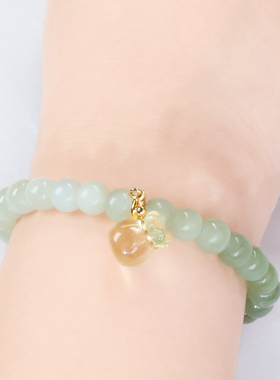 小福袋精美百搭渐变色款手工和田玉手串手链福利款