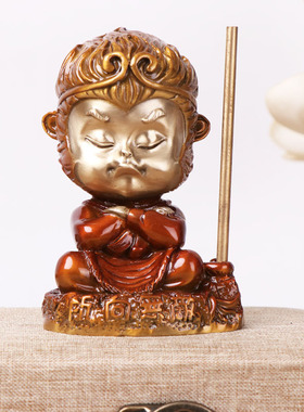 彩绘车载孙悟空大圣纯铜孙悟空