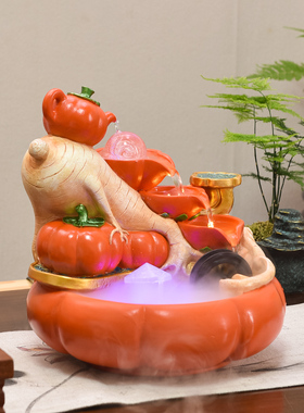 流水摆件循环水风水轮