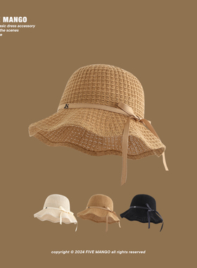 草帽出游休闲女性夏季