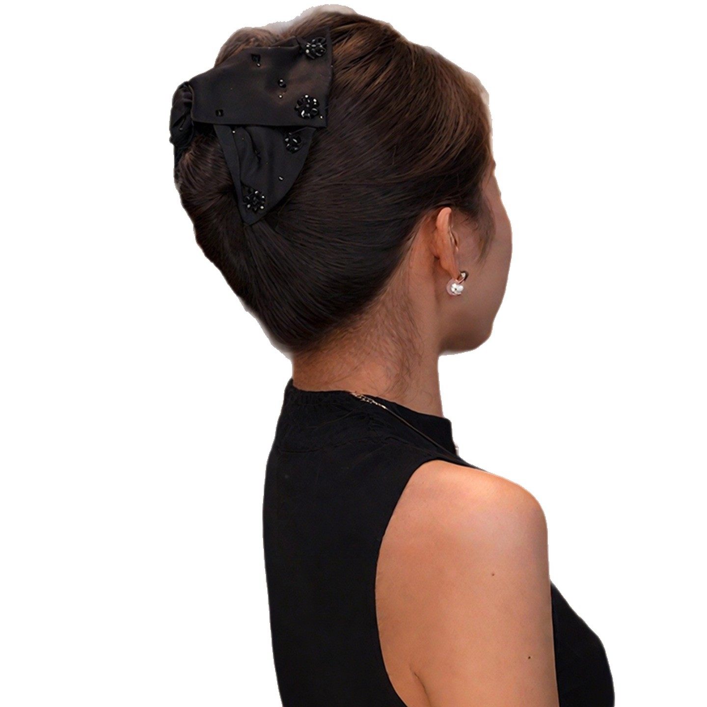 路易斯三角抓夹女感2025新款赫本风鲨鱼夹后脑勺盘发发夹头饰,淘宝优惠券,粉丝福利购,淘宝优惠卷