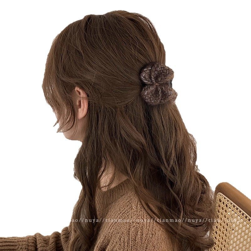 2025秋冬新款美拉德色系小抓夹公主头蝴蝶结侧边发夹碎发刘海夹子,淘宝优惠券,粉丝福利购,淘宝优惠卷