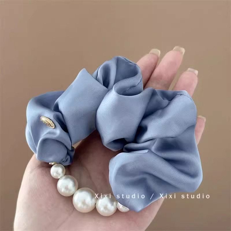 韩版温柔气质珍珠发圈低马尾头绳感发绳皮筋女盘发器头饰,淘宝优惠券,粉丝福利购,淘宝优惠卷