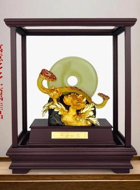 足金金箔画 一帆风顺帆船 乔迁新居礼品轻奢搬家开业高档玄关摆件