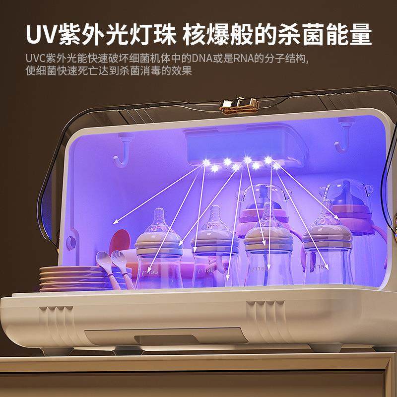 婴幼儿奶瓶收纳盒消毒宝宝碗筷辅食收纳箱婴儿餐具杯子沥水置物架,淘宝优惠券,粉丝福利购,淘宝优惠卷