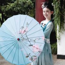 Oil Paper Umbrella Props Graffiti Hanfu Dance Sunscreen Big Oil Umbrella Qipao National Performance Womens Outdoor Wedding Umbrella Retro