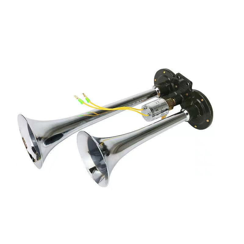 大货车12v24伏电控气喇叭汽笛喇叭高音超响防水金属双管通用鸣笛