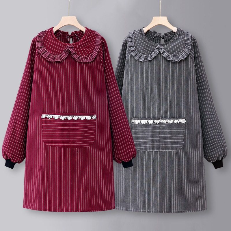 围裙长袖纯棉厨房家用洋气成人罩衣女新款冬季2025网红防脏工作服,淘宝优惠券,粉丝福利购,淘宝优惠卷