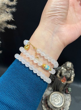 月下| 斯里兰卡月光石三圈奶油体手链简约清冷搭配手串天然无优化