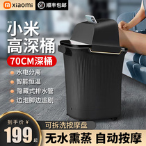 Xiaomi has products with high depth of foam foot bucket over calf fully automatic massage for home electric thermostatic heating washing footbath tub